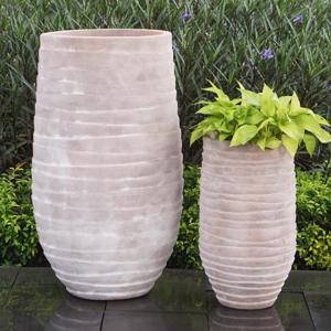 Terracotta Antique Surfer Circle Vase